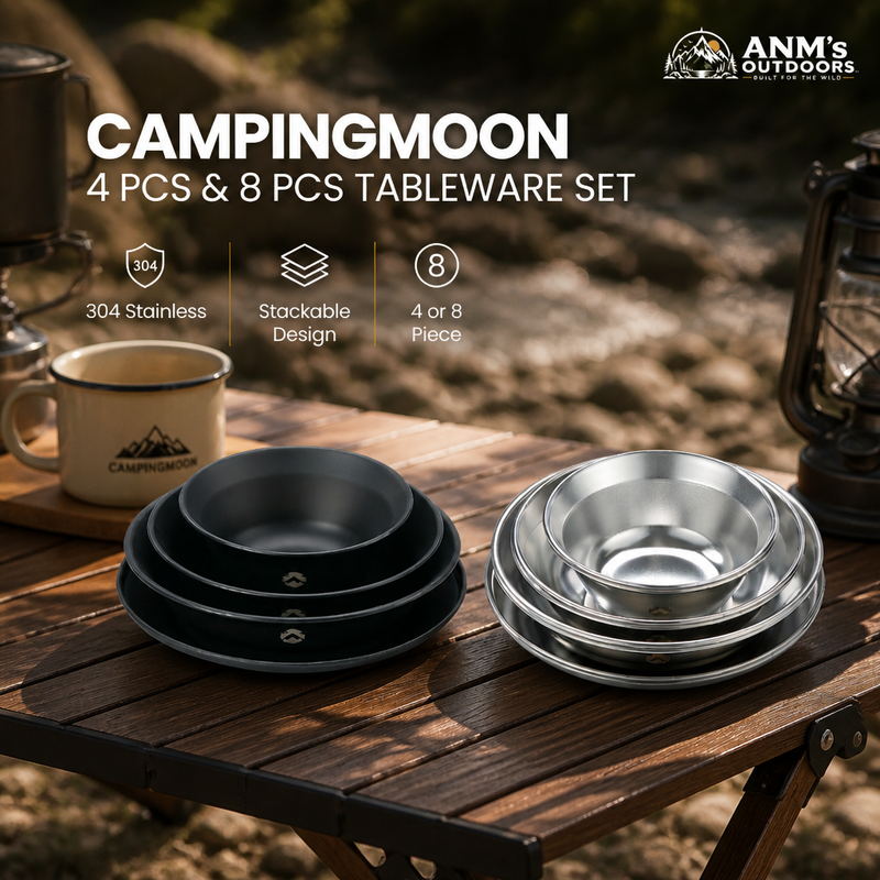 ANM's OUTDOORS Campingmoon tableware set ad creative