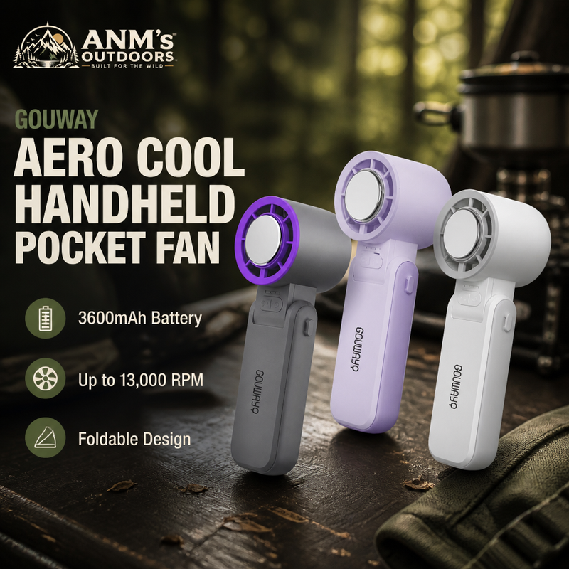 ANM's OUTDOORS Gouway Aero Cool Handheld Pocket Fan ad creative