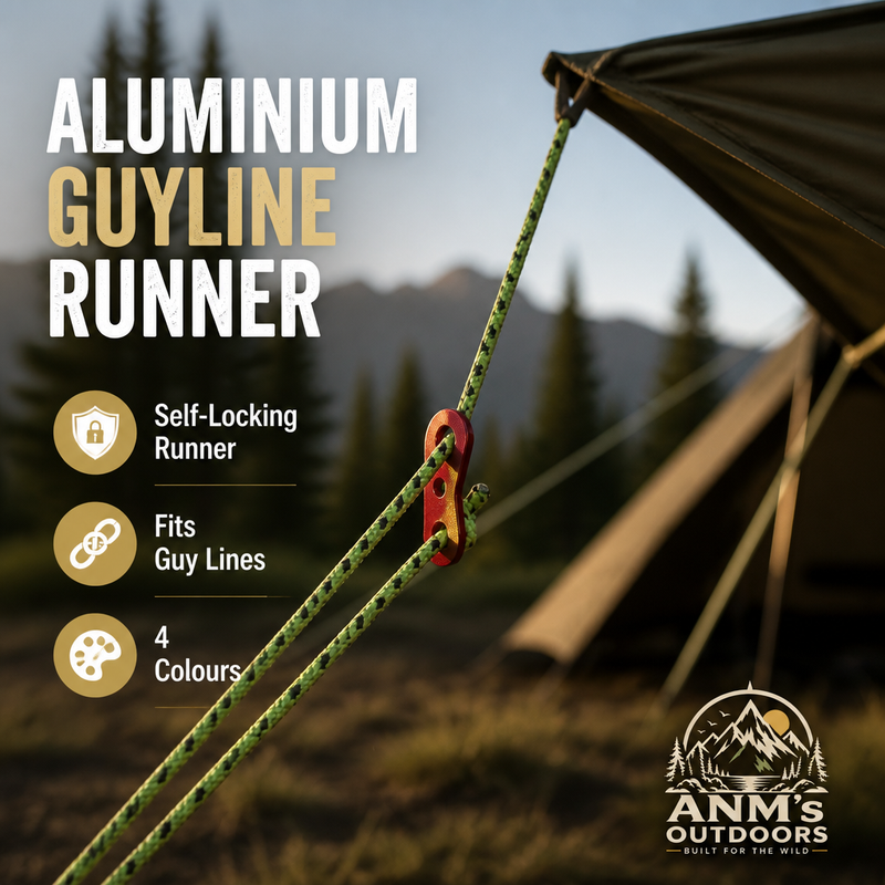 ANM's OUTDOORS Aluminium Guy Line Tensioner ad creative
