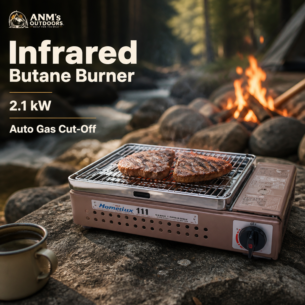 ANM's OUTDOORS Homelux infrared butane BBQ grill ad creative