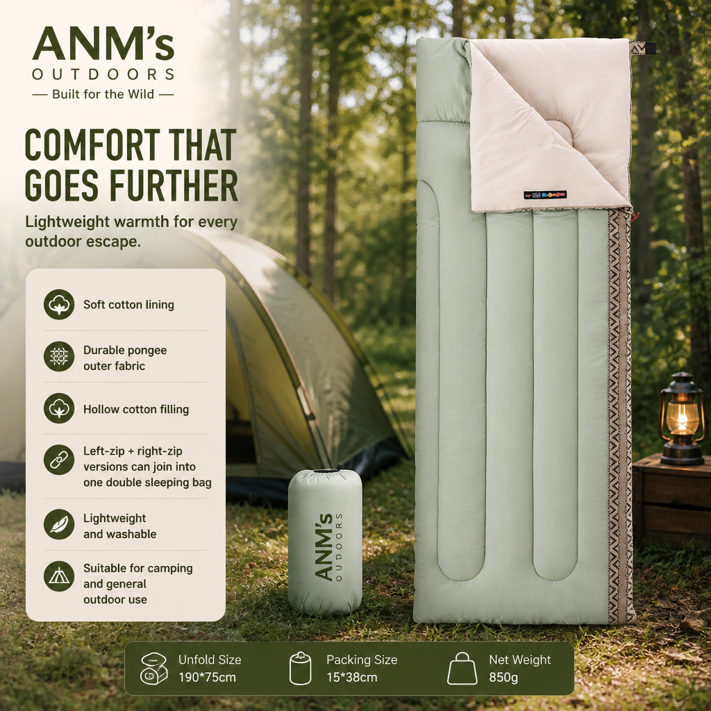 ANM's OUTDOORS Naturehike L150 Green Left Zip variant ad creative