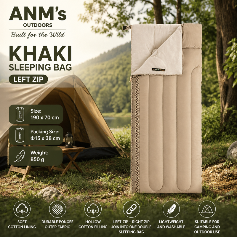 ANM's OUTDOORS Naturehike L150 Khaki Left Zip variant ad creative