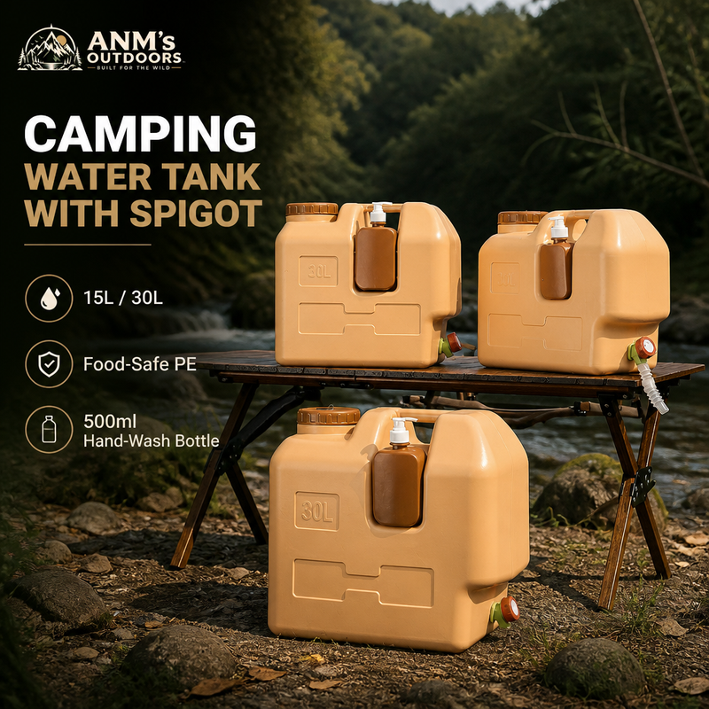 ANM's OUTDOORS Camping Water Tank with Spigot ad creative