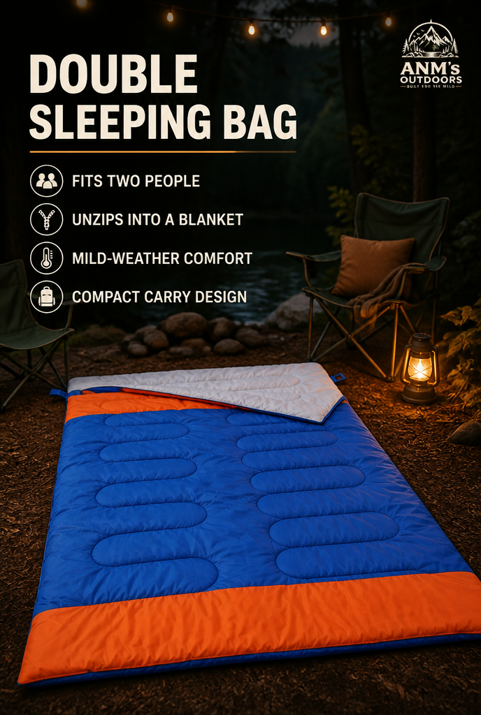 ANM's OUTDOORS UtanKing Double Sleeping Bag ad creative