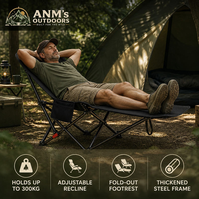 ANM's OUTDOORS High Back Reclining Moon Chair ad creative