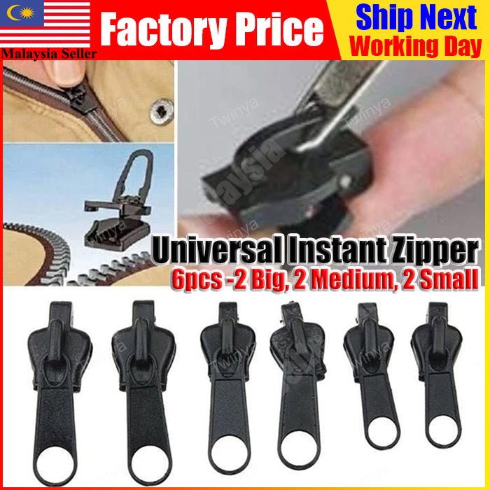 Instant Zipper Repair Kit — No-Sew Replacement Sliders