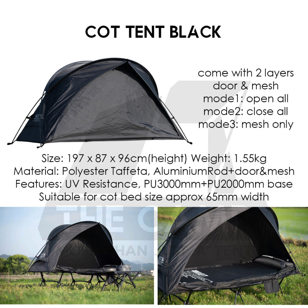 Wellhike Cot Tent Black