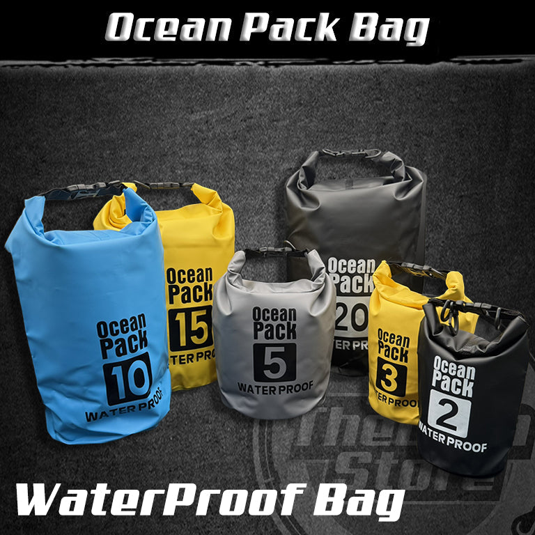 Ocean Pack waterproof roll-top dry bag in multiple sizes