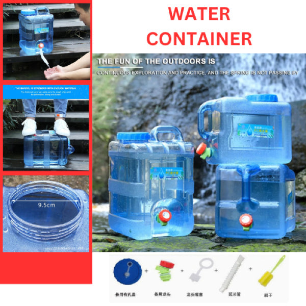 Portable Water Barrel with Faucet