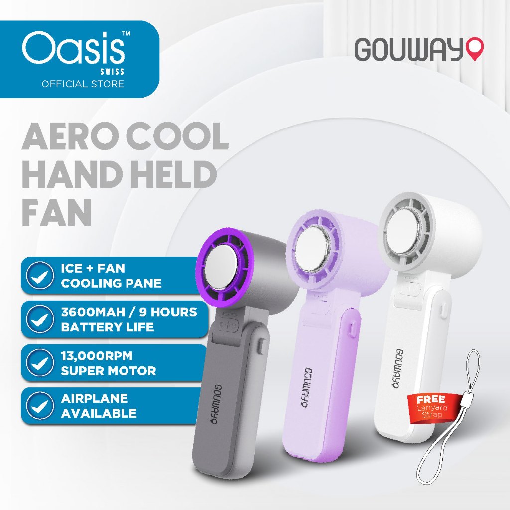 Gouway handheld fan folded