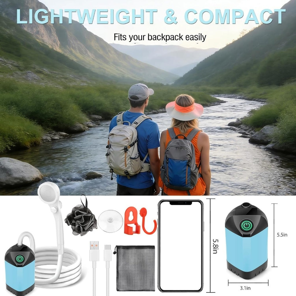 Lightweight and compact - fits in a backpack