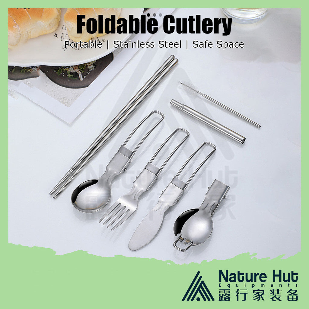 Foldable pocket cutlery 304 stainless