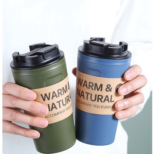 Vacuum insulated travel tumbler