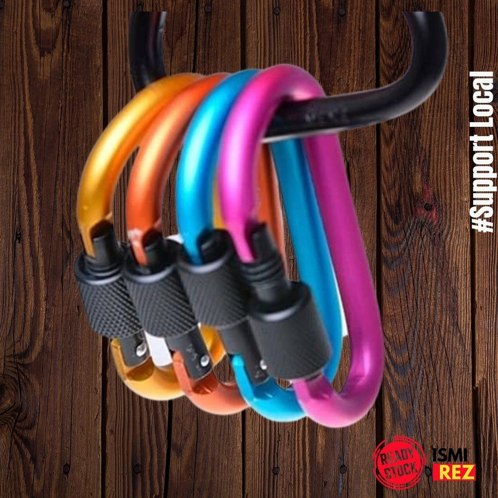 Aluminium D-Ring Screw-Lock Carabiner