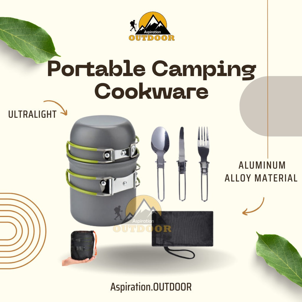 Ultralight 1-2 person camping cook set