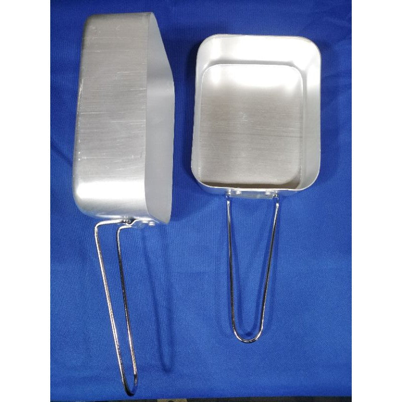 Army mess tin pair aluminium