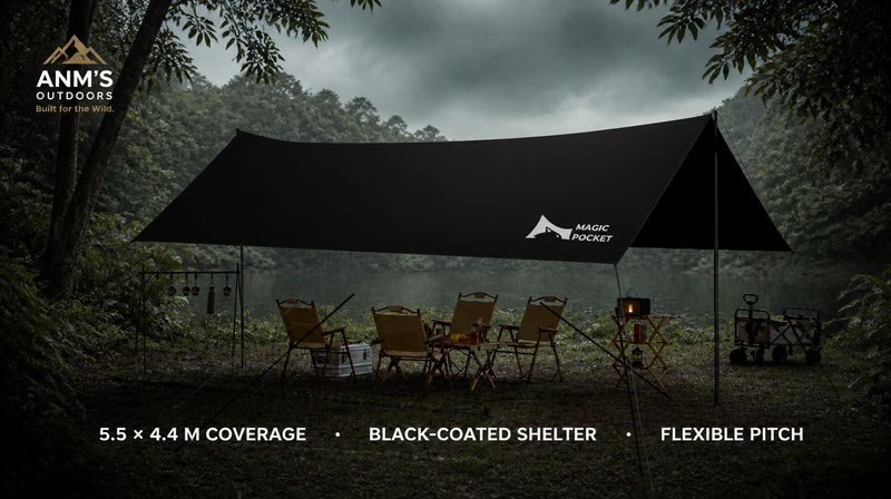 ANM's OUTDOORS Butterfly Tarp Set ad creative