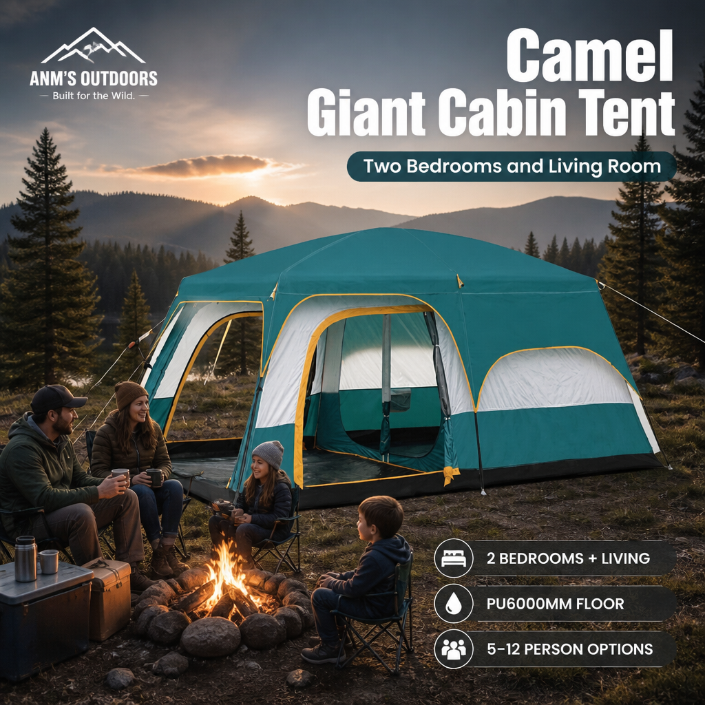 ANM's OUTDOORS Camel Giant Cabin Tent