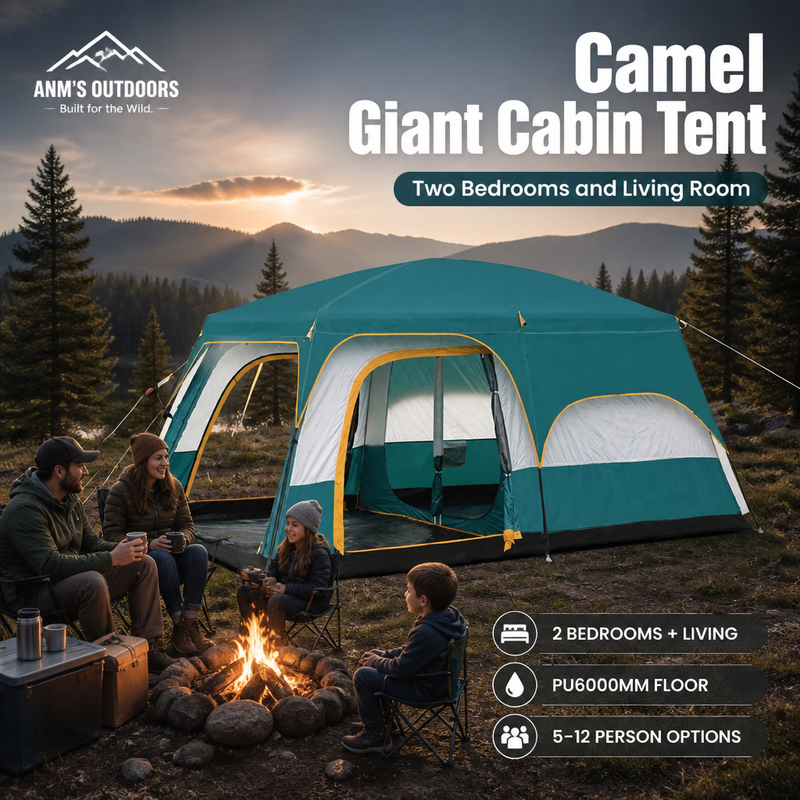 ANM's OUTDOORS Camel Giant Cabin Tent