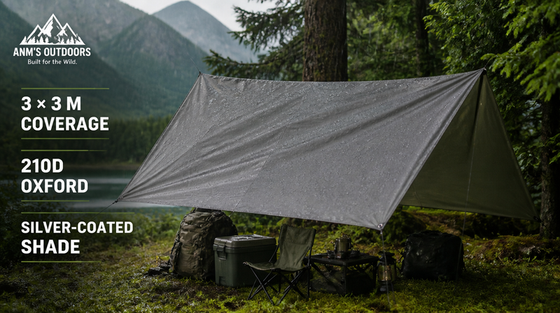 ANM's OUTDOORS Camping Tarp Awning ad creative