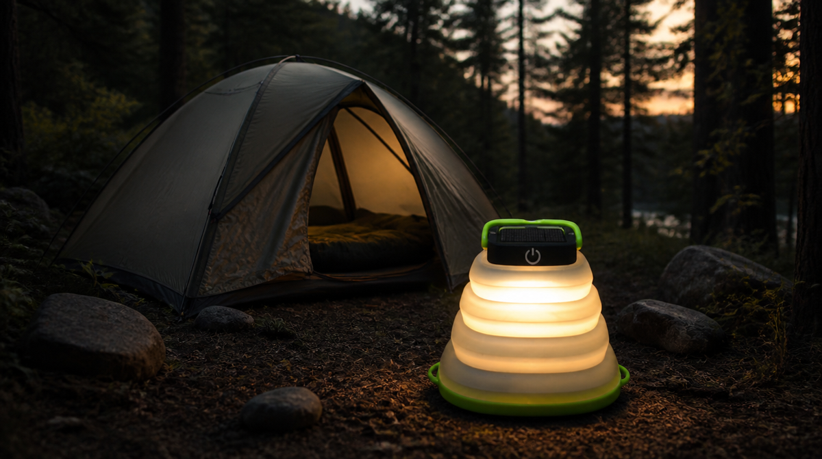 ANM's OUTDOORS Collapsible Solar Camping Lantern