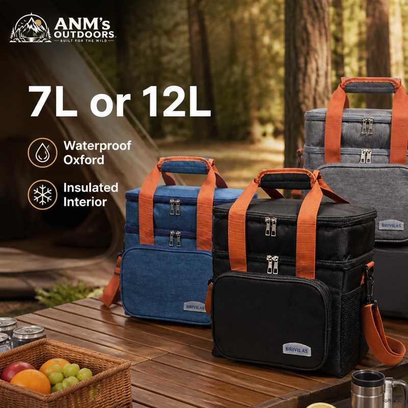 ANM's OUTDOORS insulated lunch and food bag ad creative