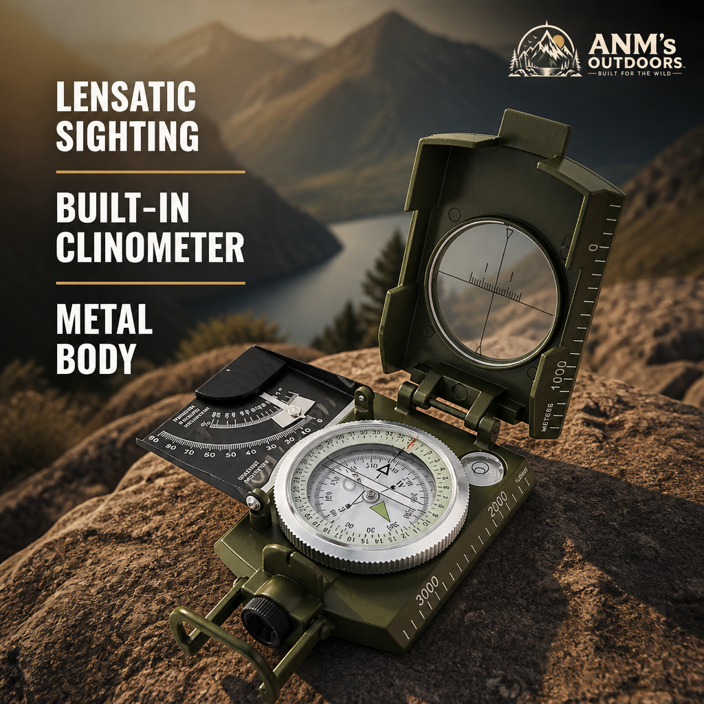 Lensatic Sighting Compass K4074 with Clinometer