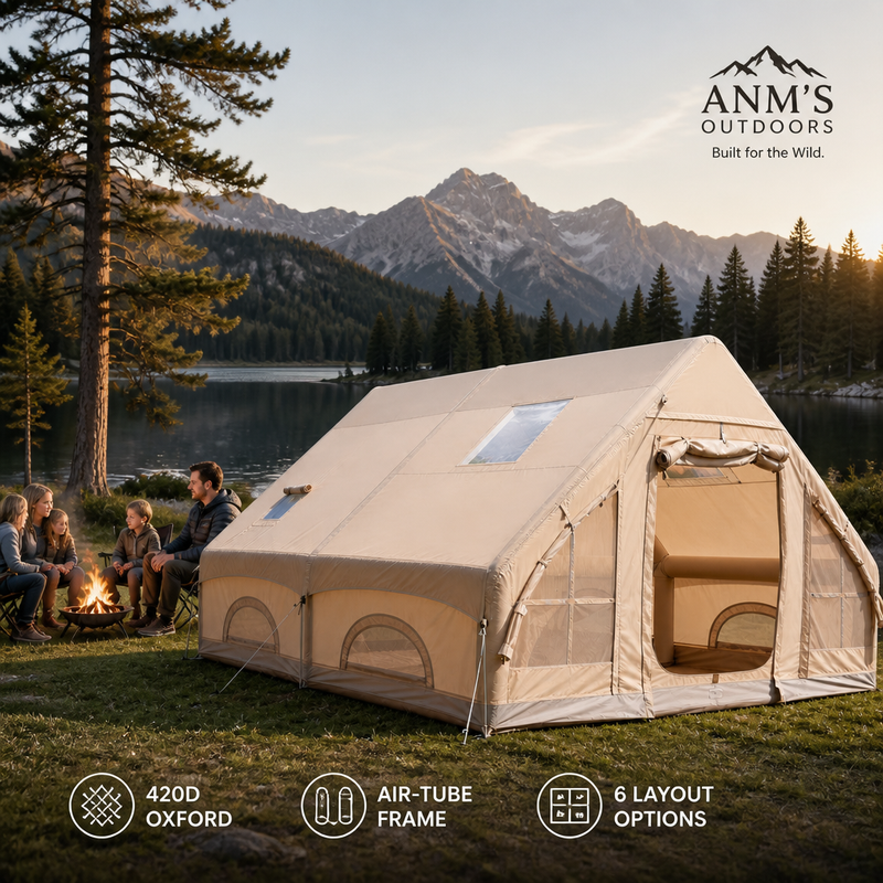 ANM's OUTDOORS Khemah Angin inflatable tent ad creative