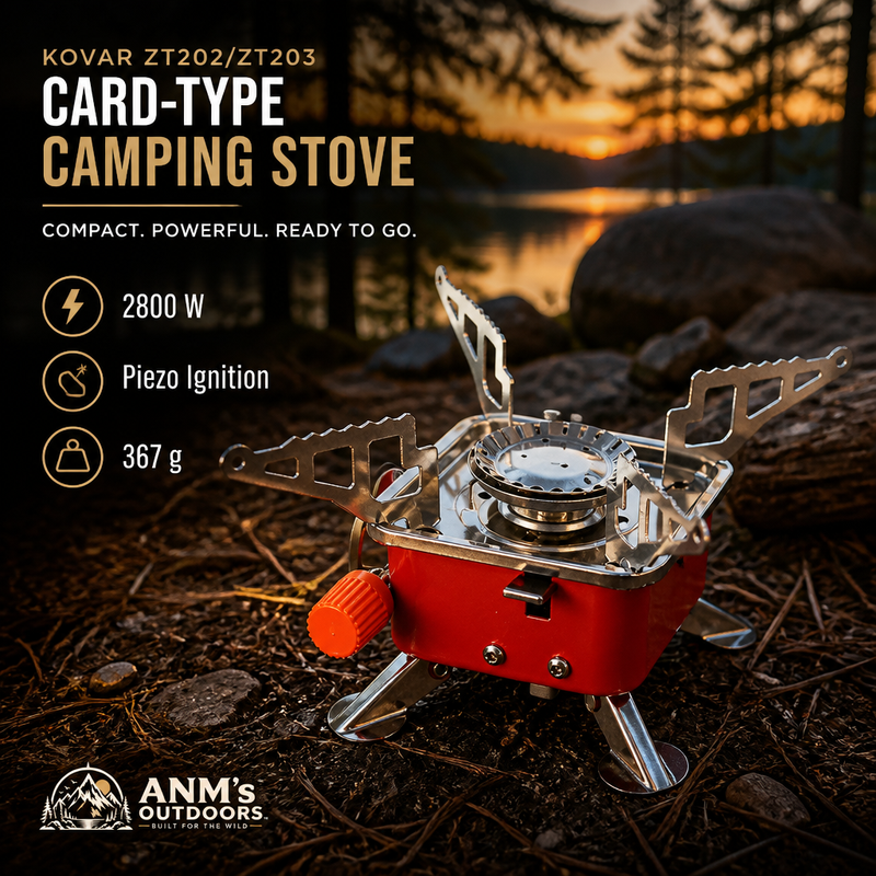 ANM's OUTDOORS Kovar ZT202 ZT203 camping stove ad creative