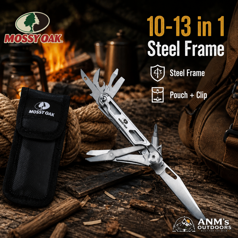 ANM's OUTDOORS Mossy Oak multitool ad creative