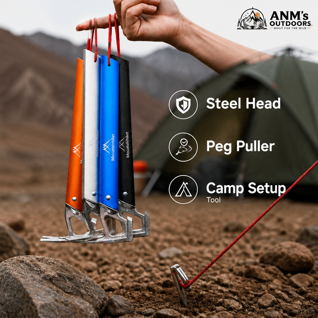 ANM's OUTDOORS Mountainhiker camping hammer ad creative