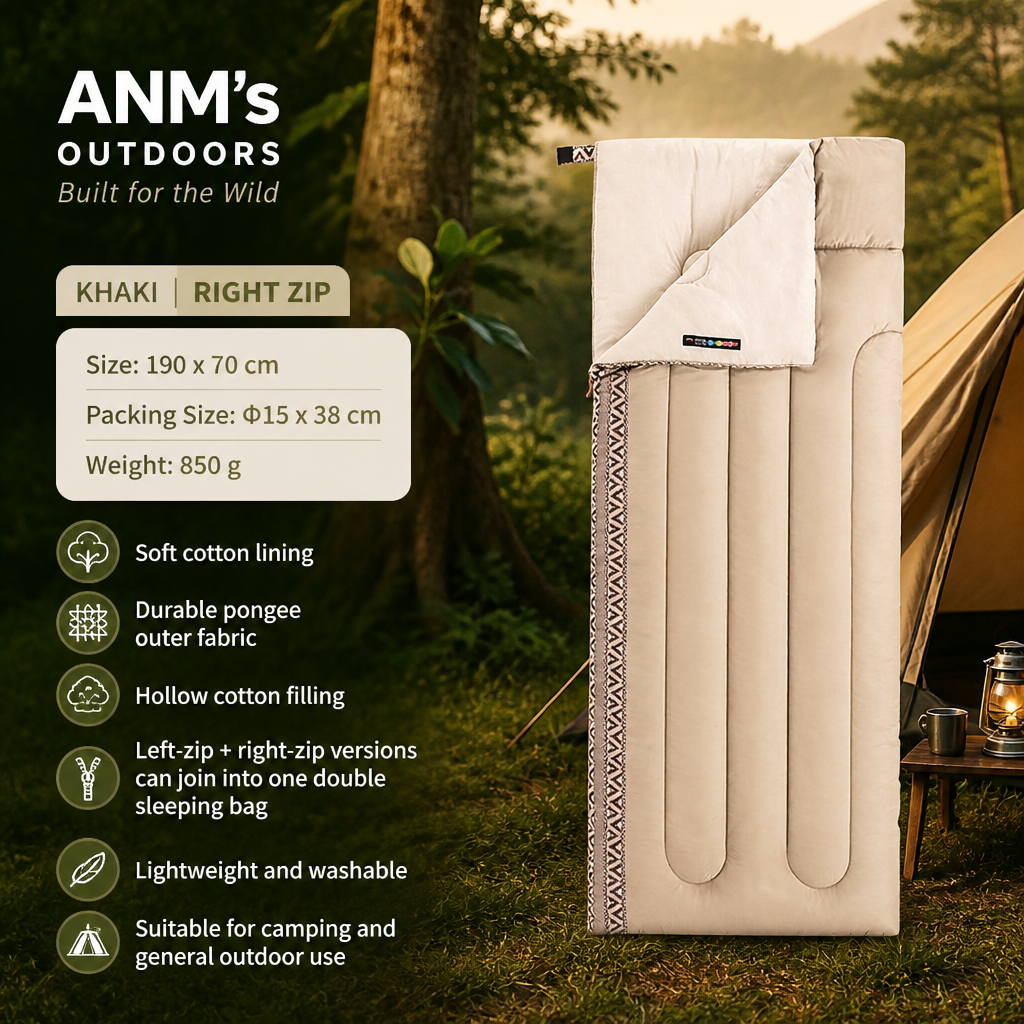ANM's OUTDOORS Naturehike L150 Khaki Right Zip variant ad creative