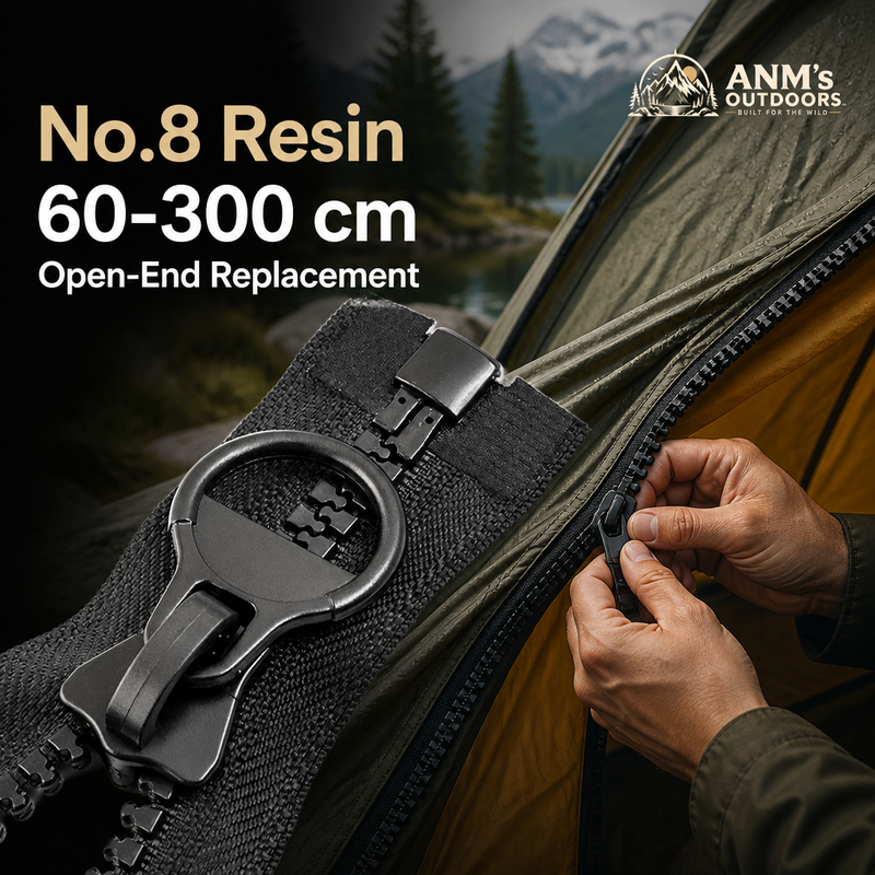 ANM's OUTDOORS replacement open-end zipper ad creative