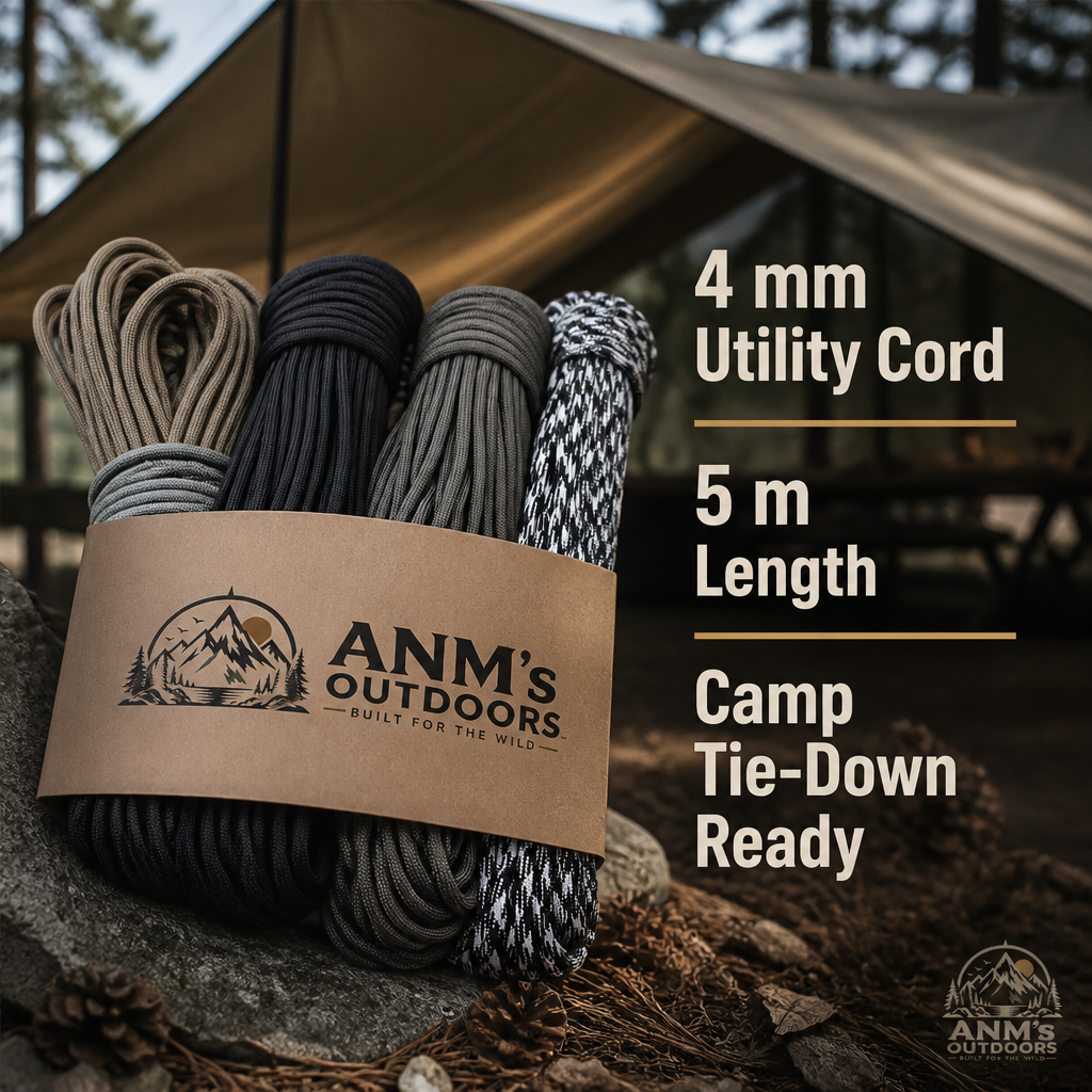 Paracord Utility Rope — 4 mm x 5 m