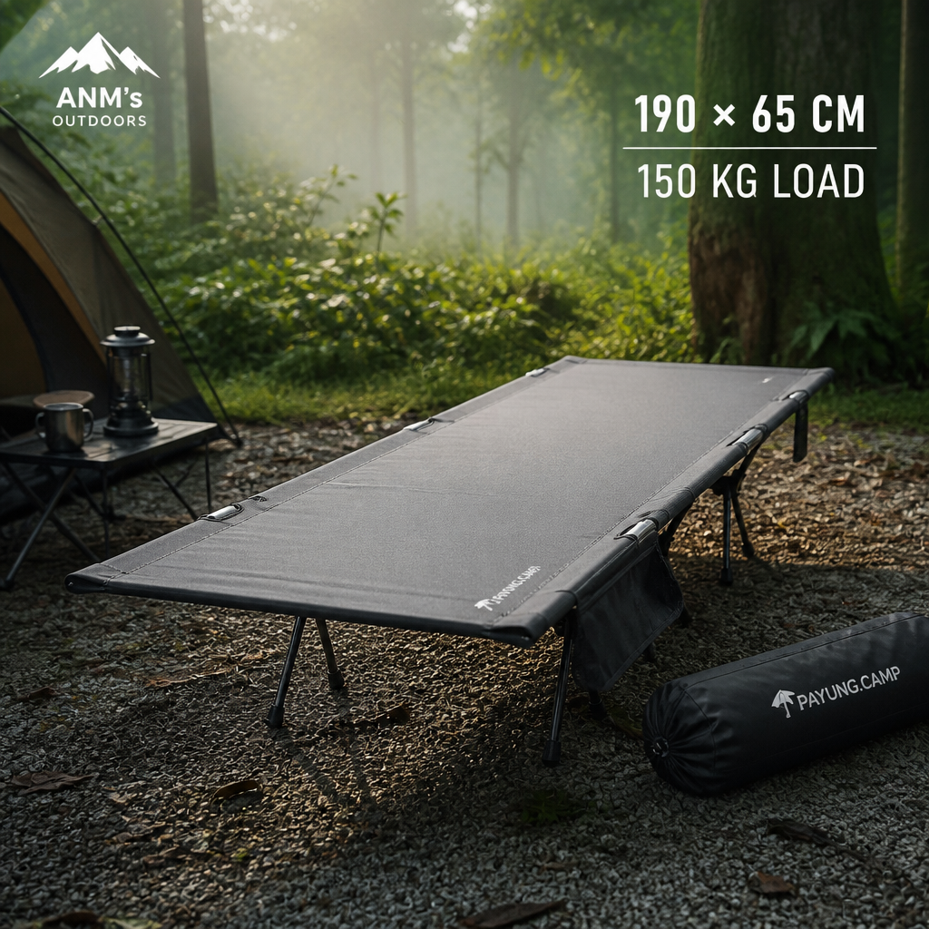 ANM's OUTDOORS Payung.camp ultralight cot hero showcase