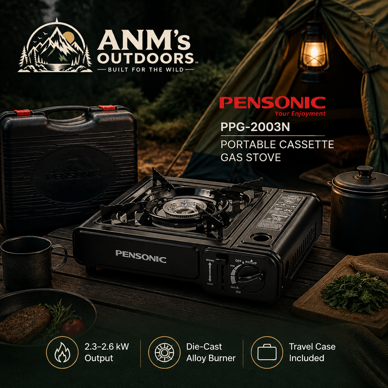 ANM's OUTDOORS Pensonic PPG-2003N ad creative with official logo