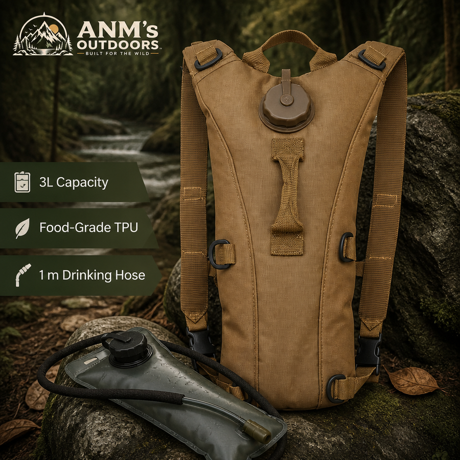 Realeos 3L Hydration Pack — Bike & Hiking Water Bladder Backpack