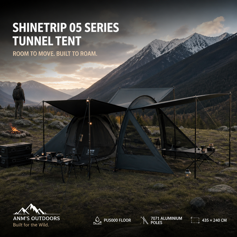 ANM's OUTDOORS ShineTrip 05 Series Tunnel Tent ad creative