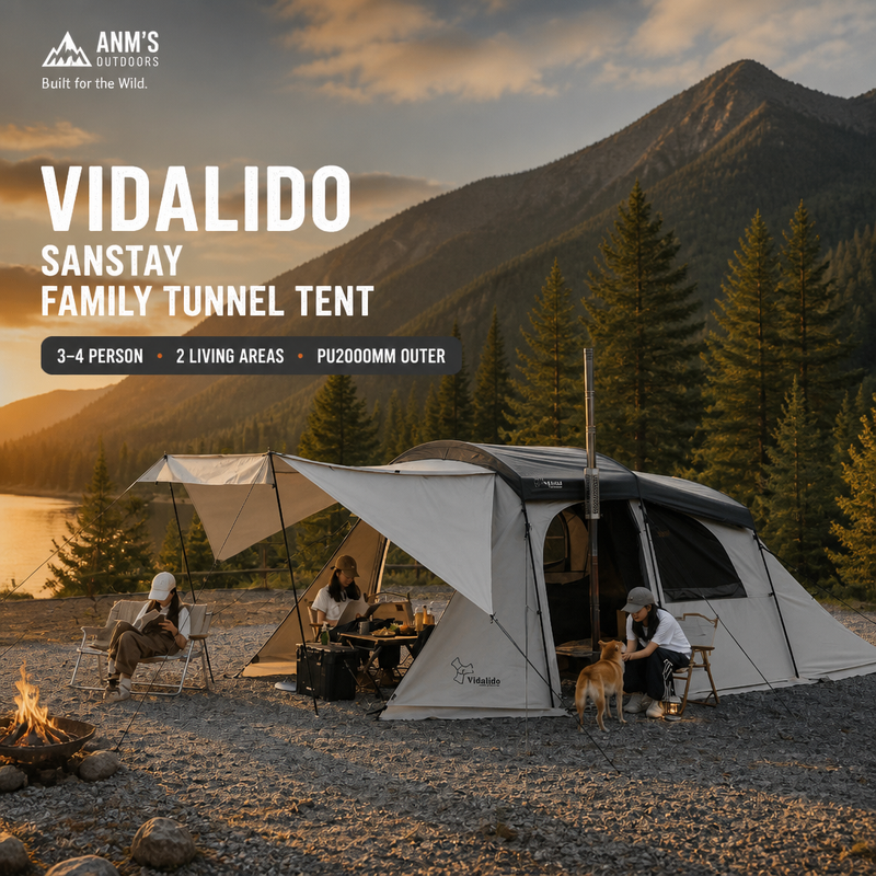 ANM's OUTDOORS VIDALIDO SanStay Family Tunnel Tent