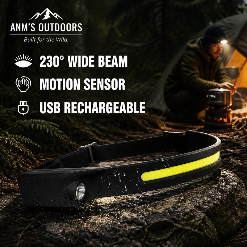 ANM's OUTDOORS W689 Motion Sensor Headlamp ad creative
