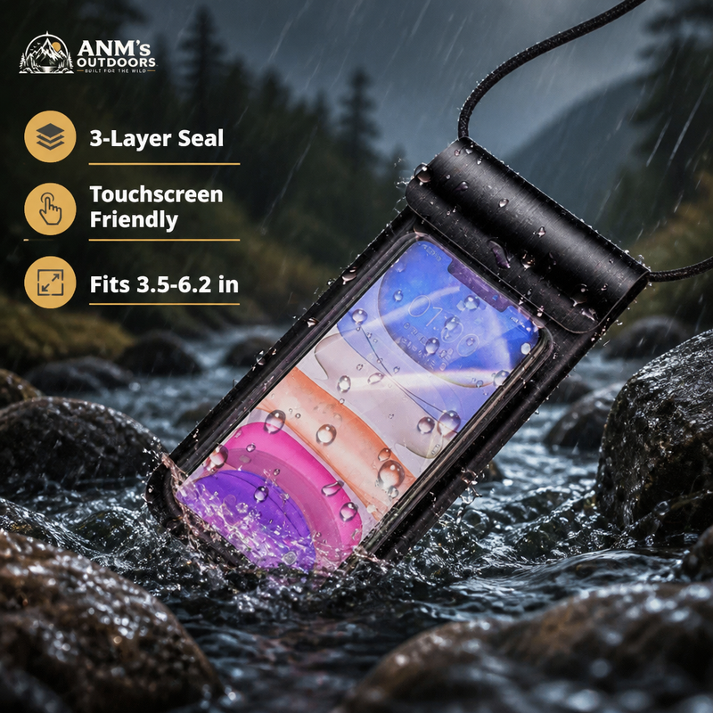 Waterproof Phone Pouch — 3-Layer Dry Case