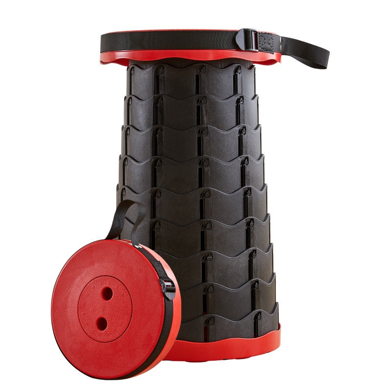 MysteryHero Telescopic Foldable Camp Chair - Red