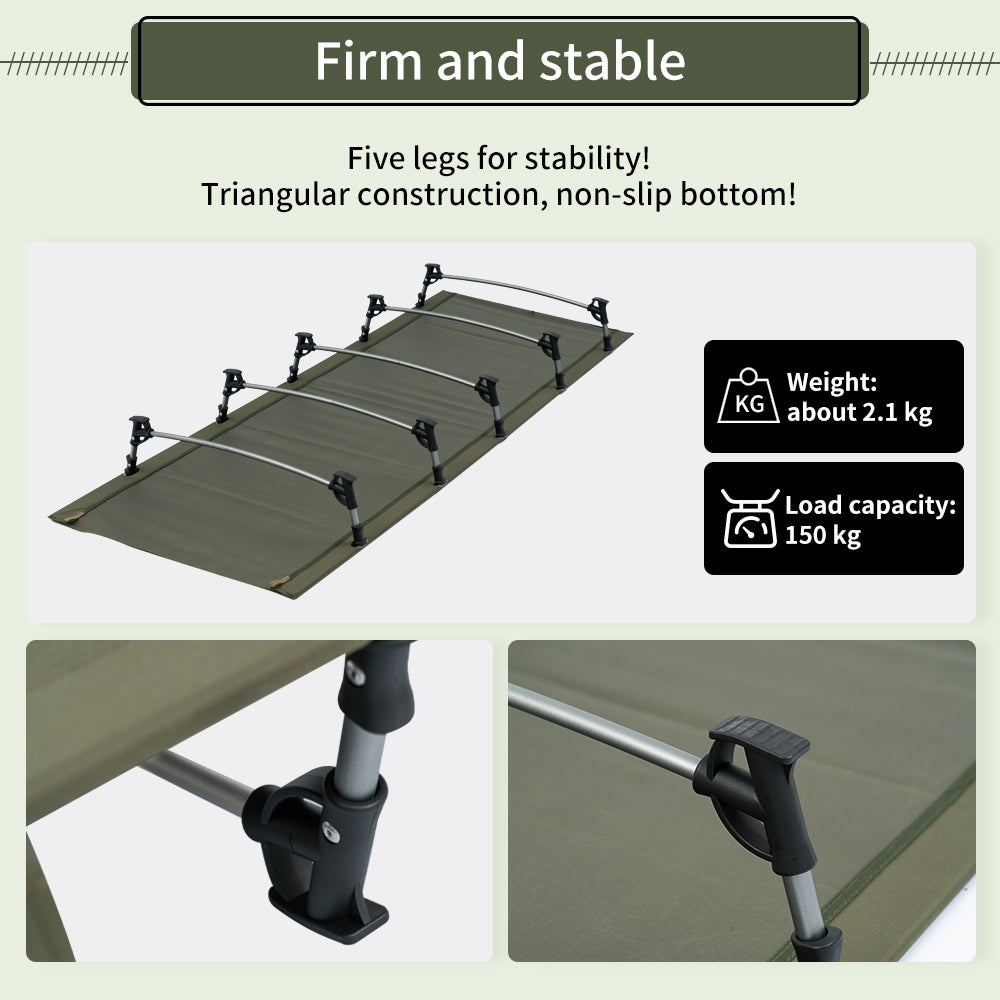 Tomount Camping Cot folded
