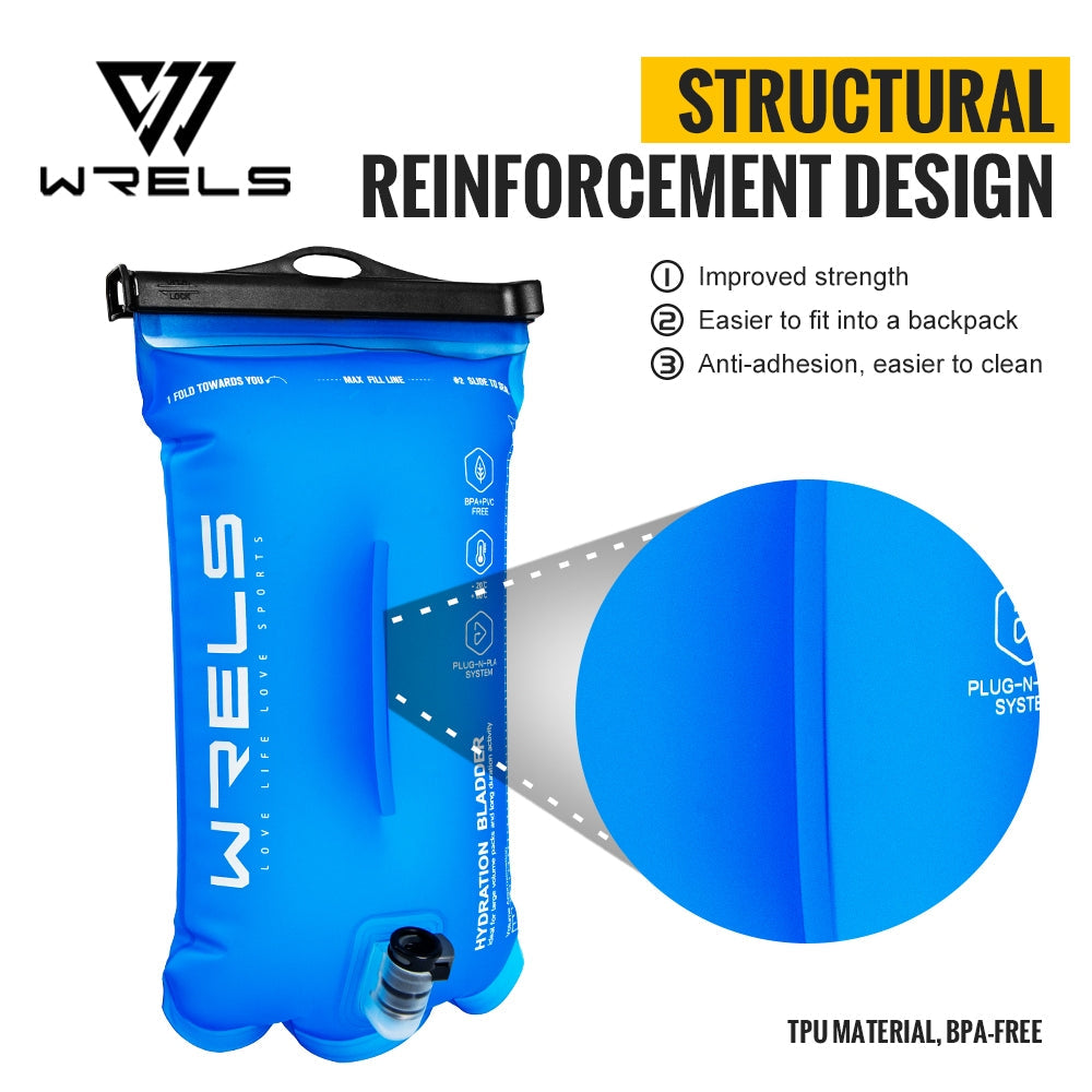 WRELS hydration bladder detail