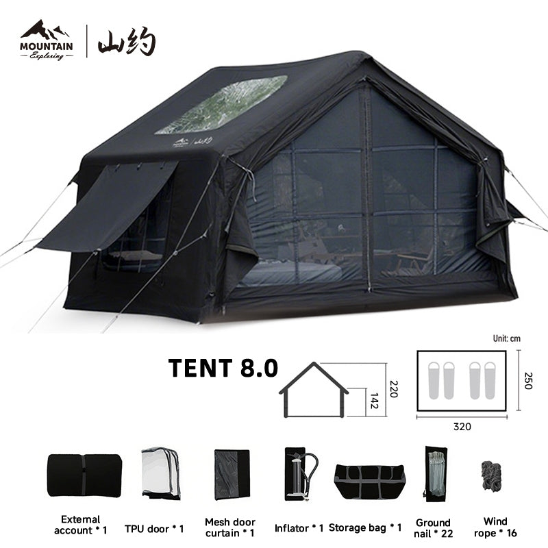 8.0 Inflatable Tent - Black