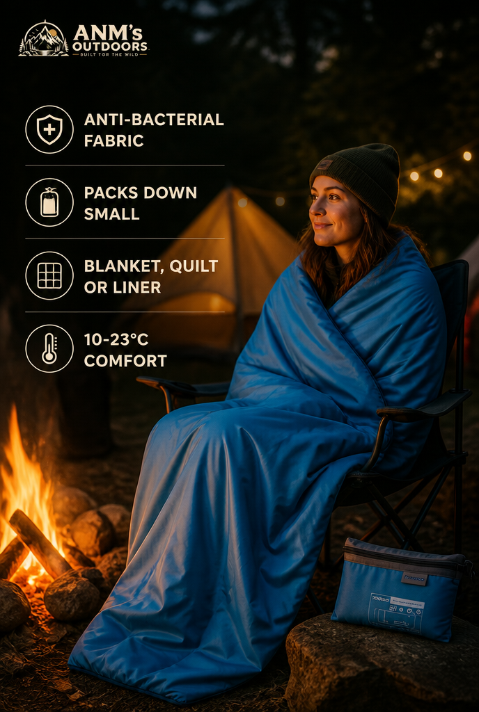ANM's OUTDOORS Bushcraft Camping Blanket ad creative