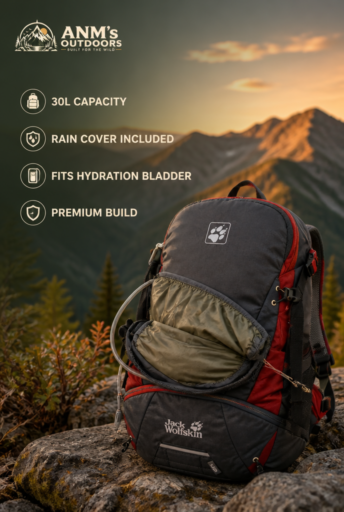 Jack Wolfskin Moab Jam 30 — 30L Hiking Backpack with Rain Cover