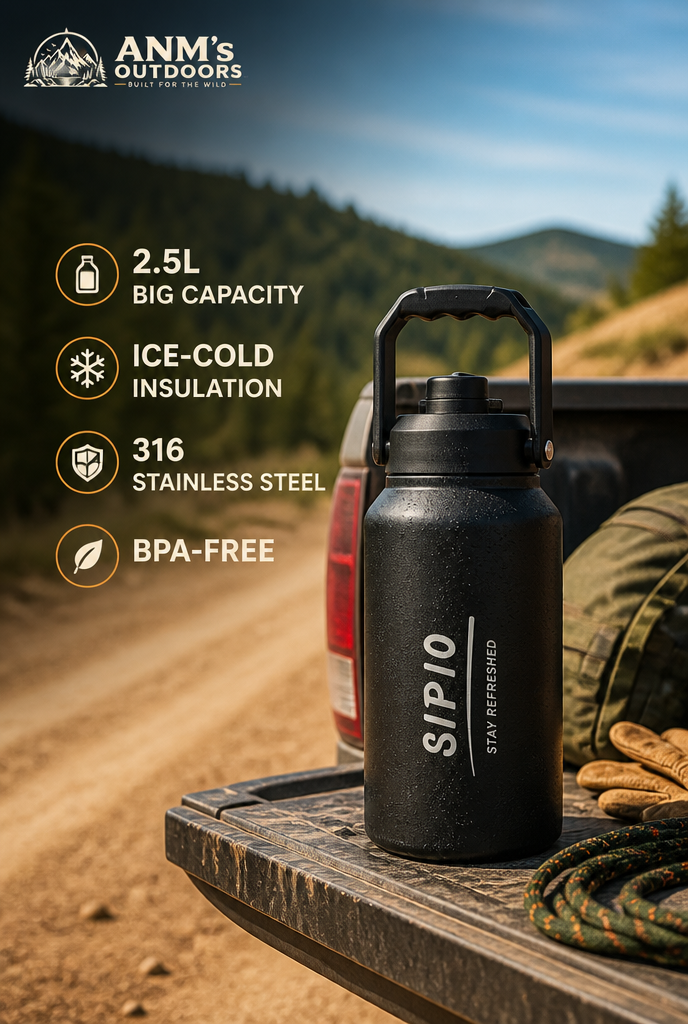 ANM's OUTDOORS Sipio 2.5L Insulated Water Bottle ad creative