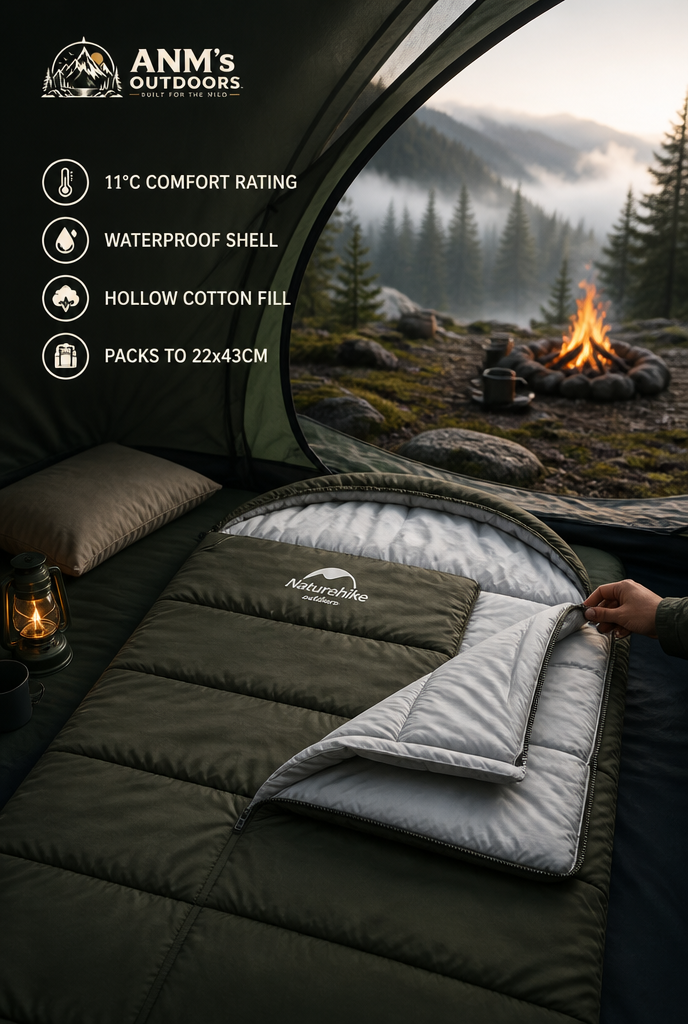 ANM's OUTDOORS Naturehike U150 Sleeping Bag ad creative
