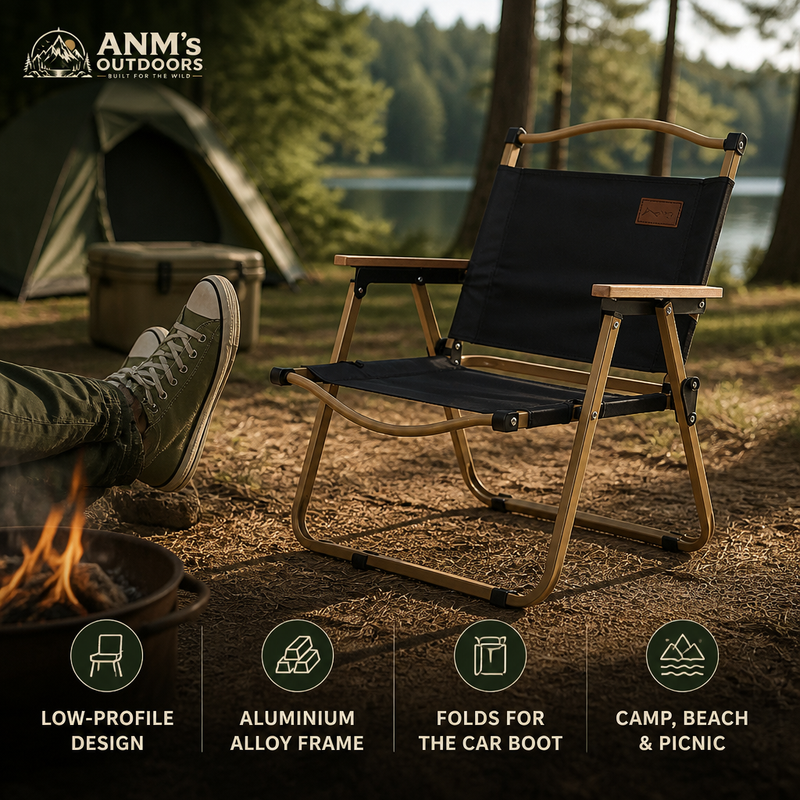 ANM's OUTDOORS Portable Low-Profile Kermit Chair ad creative
